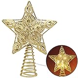 Juegoal 7.5 FT Hinged Artificial Christmas Tree Fir with Solid Metal Legs, 1000 Tips Whole Tree, Front Porch Home Christmas Decoration