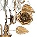 Amalfi Décor Madeleine Antique Gold Metal Candelabra Centerpiece, 3 Votive Candle Taper Candlestick Holder Accent Stand
