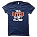 THIS BITCH DOESNT FALL OFF FUNNY CUSTOM BIKE JUNIORS BABYDOLL T-SHIRT