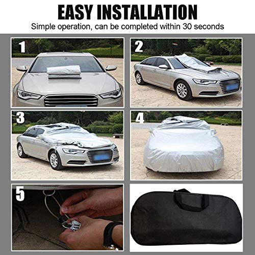 Autohoezen Compatibel Met BMW X1 X2 X3 X4 X5 X6 X7 Car Cover Ingebouwde Katoen 100% Waterdicht, Sneeuw Hagel Vorst Stof… - Afbeelding 8