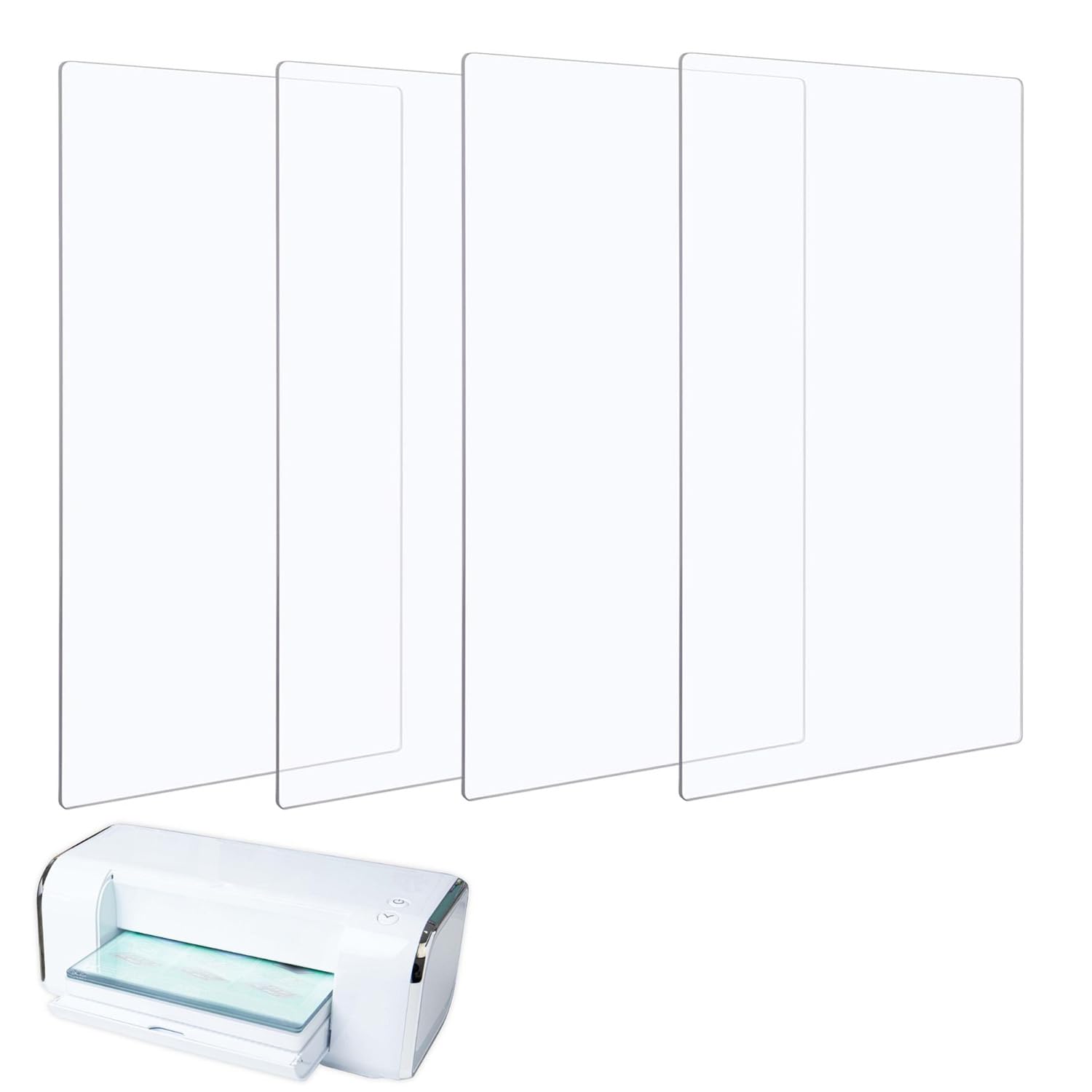 4Pcs/2 Pair Cutting Pads Compatible with BSP & BS Switch Plus Die Cutting Machine,Clear Polycarbonate Plastic Cutting Plates,Pads Die Cutting Plates for Embossing Crafting （12 3/4 x 8 3/4 x 1/8 inch）