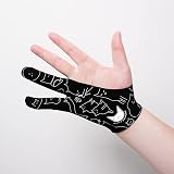 XP-Pen Anti-fouling Drawing Glove Free Size Right Left Two Finger view 4