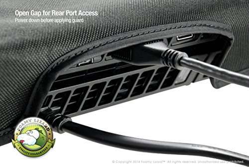 Playstation 4 Dust Cover by Foamy Lizard ® THE ORIGINAL MADE IN U.S.A. TexoShield (TM) premium soft lining PS4 nylon dust guard cover [USPTO PATENT PENDING] with back cable port (Horizontal) - Thumbnail 5
