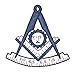 Past Master Masonic Apron - [Blue & White]