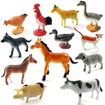domestic animals toys set