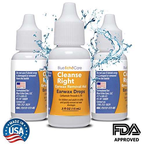 Cleanse Right Ear Wax Removal Drops Ear Drops Bottle to Remove Earwax