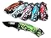 Unishow ® Walking Dead Zombie Knife with Artwork - Assort Colors, Color Randomly