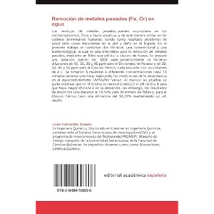 Remoción de metales pesados (Fe, Cr) en agua: Mediante cáscara de huevo. Remoción de Hierro y Cromo en solución acuosa (Spanish Edition)