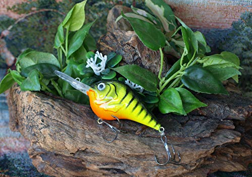 Chartreuse Tiger Deep Dive Crankbait