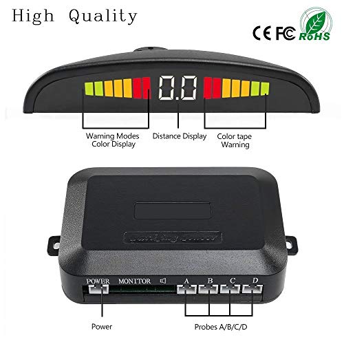 Wireless Car Reverse Backup Radar System, Wireless Parking Sensor Kit