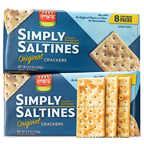 Paskesz Simply Saltines Crackers Original Saltine Crackers Light
