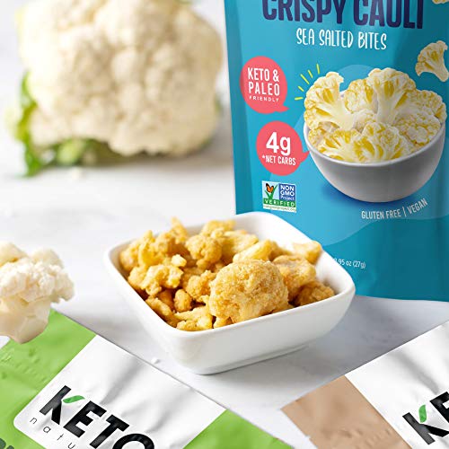 Keto Chips Low Carb Cauliflower Bites 5g net carbs Cauliflower Chips
