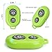 Hapurs Bluetooth Wireless Remote Control Camera Shutter Release Self Timer for iPhone 5S 5C 5 4S 4, iPad Air Mini, Samsung Galaxy S5 S4 S3 Note Tab, Google Nexus, HTC, Sony and other iOS Android Phones - Green