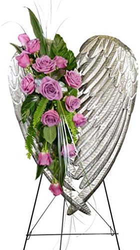 McShan Wings of Love Easel in Lavendar Roses - Fresh and Hand Delivered - Dallas Area