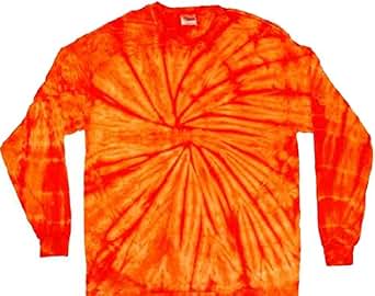 orange tie dye tee