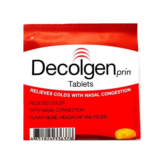 Buy 100 Tablets Decolgen Prin Tablets Paracetamol Symptomatic Relief of