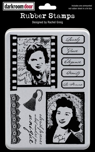 Darkroom Door Rubber Lovely Ladies Stamp Set