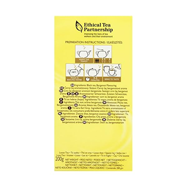 Twinings Earl Grey Tee lose in der Tee-Packung - Schwarzer Tee mit feinstem Bergamotte Aroma - erfrischender Schwarztee aus China, 200 g – Bild 5