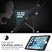 MoKo Case for iPad Pro 9.7 - [Kickstand] Durable Hybrid Silicone + Hard Polycarbonate Kid Proof with Foldable Stand Protective Cover for Apple iPad Pro 9.7 Inch 2016 Release Tablet, BLACK