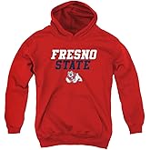 Fresno State University Official Stacked Youth Kids Boy/Girls Pull-Over Hoodie Sweatshirt