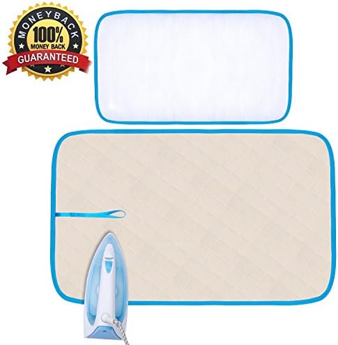 XGuan Magnetic Ironing Mat,Portable Travel Ironing Blanket Laundry Pad.Change any Flat Surface into an Ironing Board.22 x 35 in.Quilted, Washer Dryer Heat Resistant Pad, Iron Board Alternative Cover
