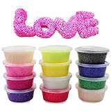 Anditoy 12 Colors Snow Fluffy Soft Super Light Clay Floam Slime Toy for Kids, DIY, Party Favors