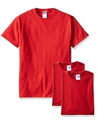 Jerzees, camiseta, magas cortas, negra, paquete de 3, para hombre adulto