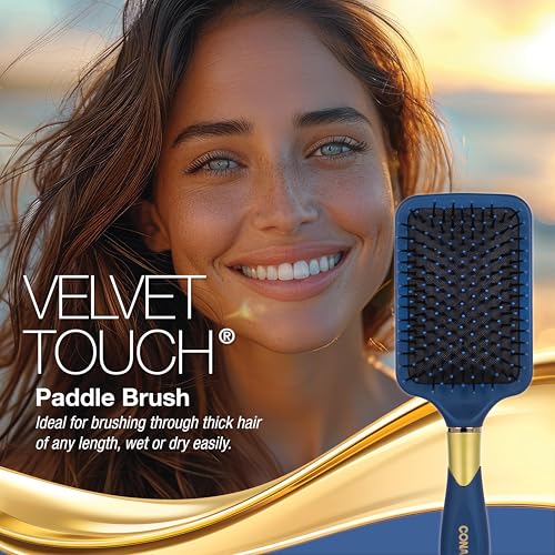 Conair Blue Velvet Touch Paddle Brush