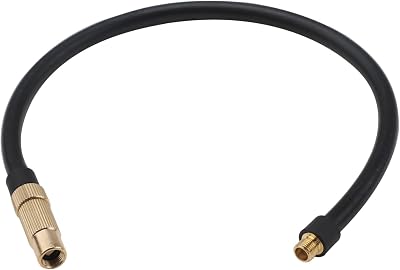 tinshow 2-in-1 Schrader Presta Valve Adapter 40cm Extension Hose
