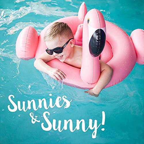 Baby Pool Float, Flamingo Inflatable Rafts Swim Ring Swimming Pool Toys for Kids- Bonus Carry Bag & Flamingo Drink Float - Thumbnail 4