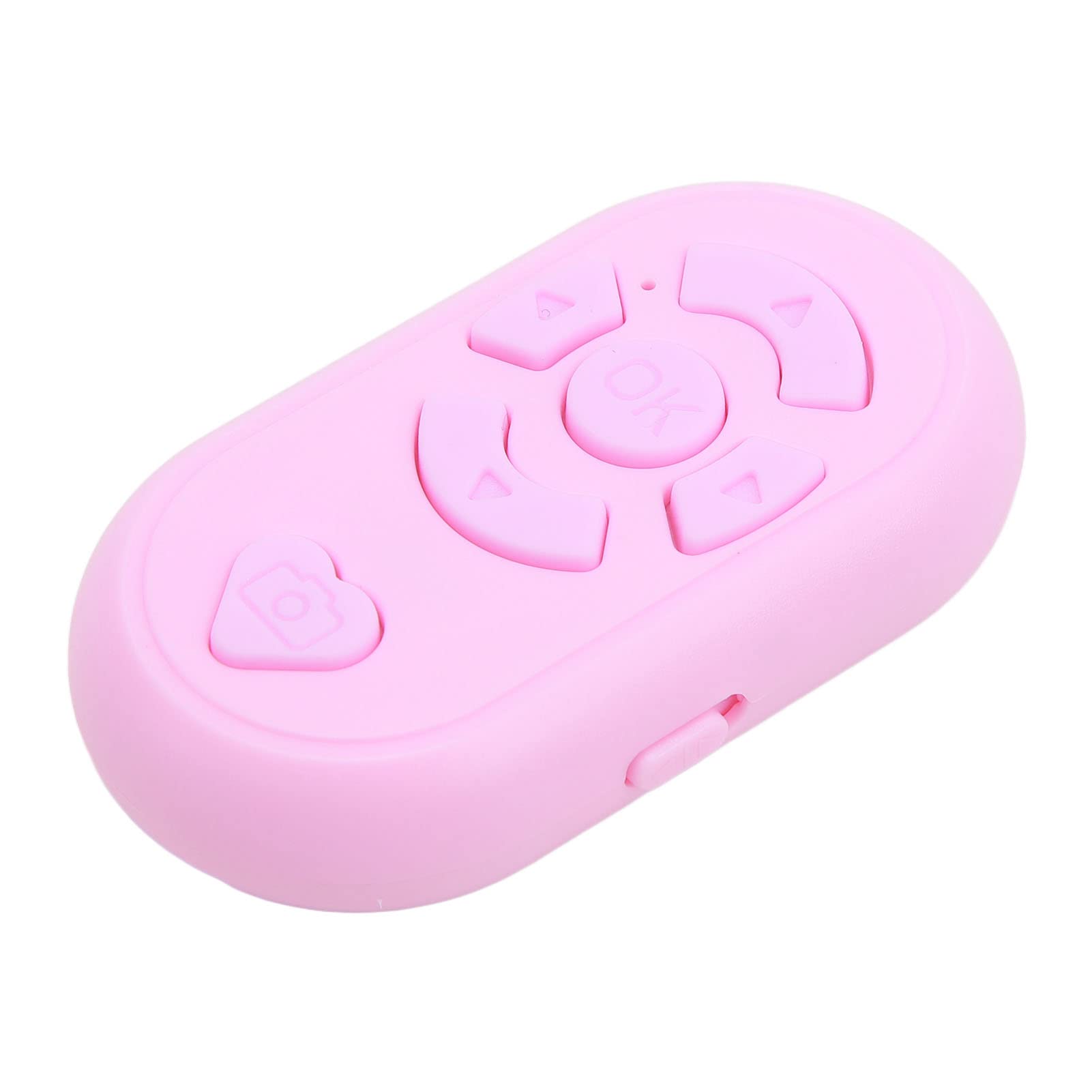 TikTok Remote Control, BT Hands Free Kindle App Page Turner, Rechargeable Camera Video Recording Remote TikTok Scrolling Ring Clicker for Phone (Pink)
