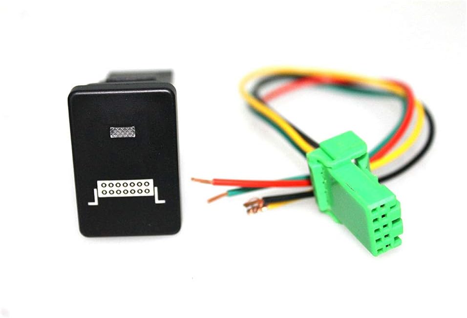 ETbotu DC12V 4 Wire Foglight Switch with 120mm Line Fog Light Button for Vehicle Car Toyota