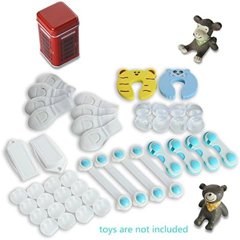 Baby Safety Proofing Kit|Drawer Locks&Table Corners&Door Stops &Ac Plug Socket Covers|Baby Shower Gifts|Baby Registry Gifts|Pack 3