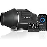 AC Infinity CLOUDLINE PRO T4, Quiet 4” Inline Duct Fan with Temperature Humidity VPD Controller, WiFi Integrated App Control 