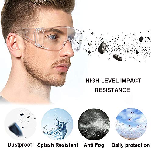 Safety Goggles Over Glasses, Splash Resistant Shooting Glasses