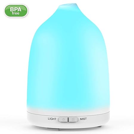 Avaspot Aroma Diffuser 120ml Luftbefeuchter Ultraschall Vernebler Raumbefeuchter Elektrisch Duftlampe Öle Diffusor mit 7 Farb