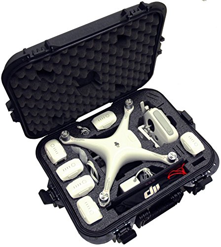 Case Club Pre-Cut Waterproof Compact Drone Case – Fits DJI Phantom 4 (Gen 2)