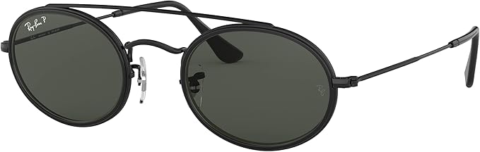ray ban oval sunglasses black