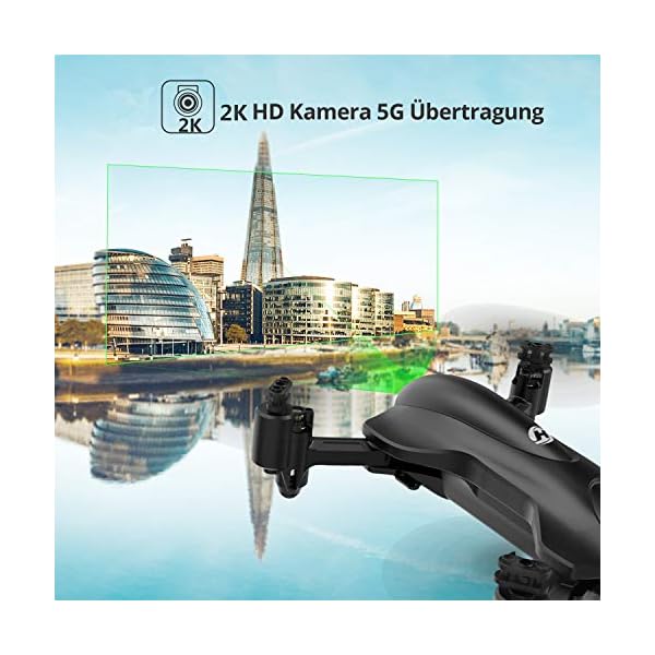 Holy Stone Faltbare GPS Drohne HS165 mit 2K Kamera HD Live Übertragung für Anfänger,RC Quadrocopter Ferngesteuert mit… – Bild 3