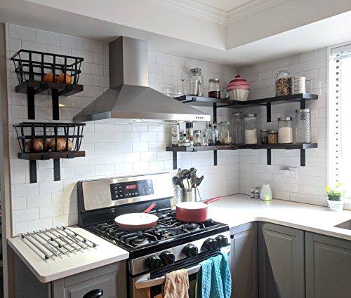 2 Pack - 11.25"x6" Home Wall Shelf Brackets For Modern Decorative Rustic Metal Shelves - Thumbnail 7