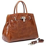 Vicenzo Shelby Brown Distressed Leather Handbag