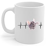 Violet Chinchilla Heartbeat Lifeline Coffee Mug
