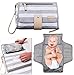 Portable Diaper Pad Baby Changing Station | Newborn Clutch Bag Kit | BPA Free Waterproof Foldable Mat | Custom Wipes Pocket | Infant Purse Wallet is a Great Gift