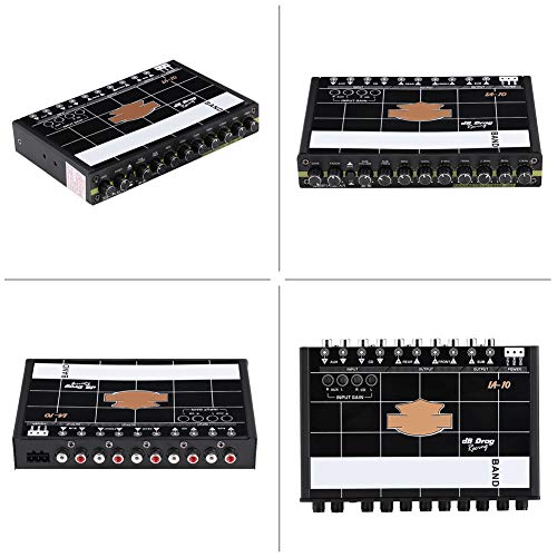 Cuque Advanced Professional Car Audio Modified Graphic Equalizer Fever Class EQ Car Equalizer Audio Stereo Tuner 7 Band of Sound Customization with 3.5mm Auxiliary Input