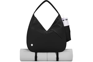 Ceneda Large Gym Bag for Women Sports Duffel Bag with Hidden Yoga Mat Holder & Shoe Compartment Workout Dance Tote Bag with W