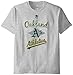 MLB Oakland Athletics Men's 58T Tee, Steel Heather, Large