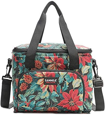 Seamount Insulated Coloful ChillOut Thermal Tote,Portable Waterproof Cooler Lunch Bag Camping Picnic Box (Multicolor-b)