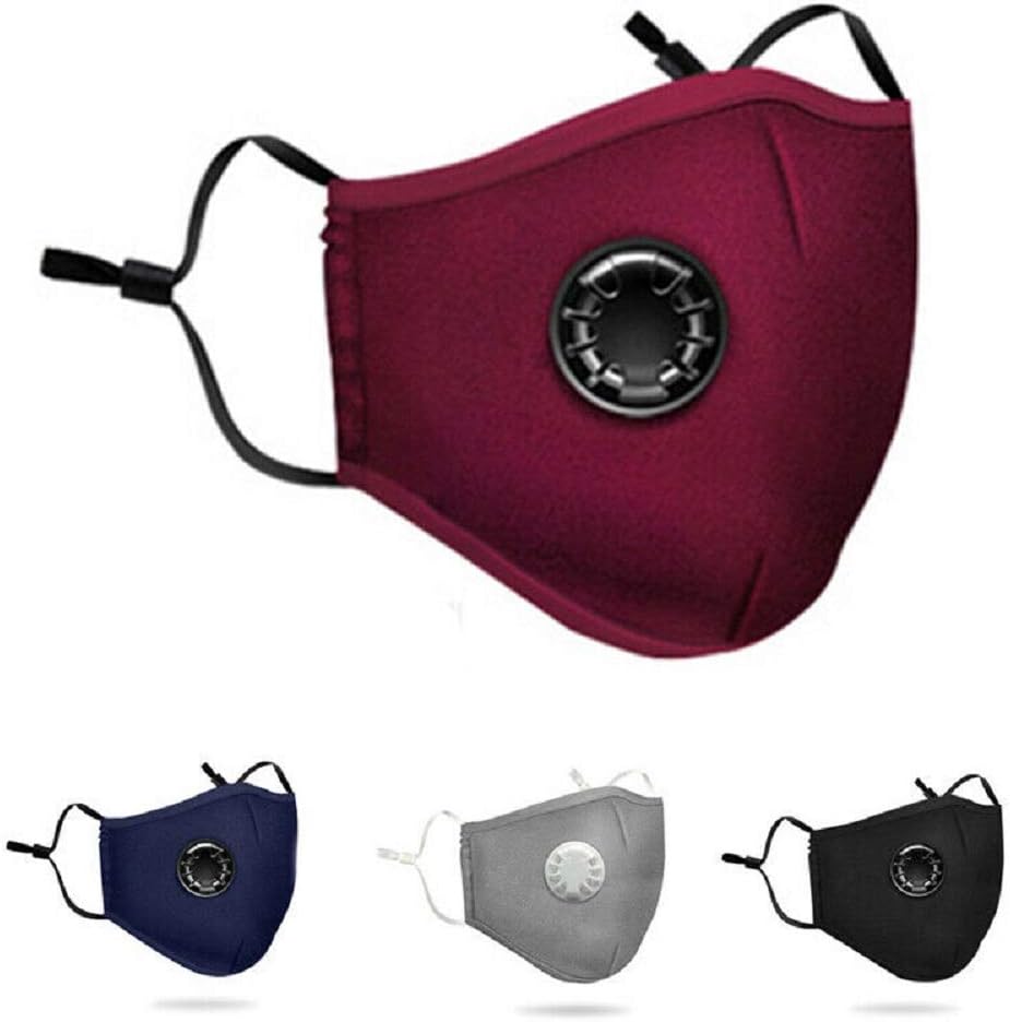 Fashion 4 Color Face Mask Cotton Anti-dust PM2.5 Mouth Muffle Breathing Valve Respirator, 10 FREE 1 RANDOM COLOR (10 FREE 1 RANDOM COLOR)