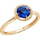 Amazon Essentials 10k Gold Imported Crystal March Birthstone Ring (previously Amazon Collection)