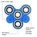 Hand Tri Spinner Fidget Toy with High Speed Si3N4 Hybrid Ceramic Bearing Ultra Durable Non-3D Printed for Relieves ADD,ADHD,Anxiety,and Autism Adult kids by LeshionLife (blue)